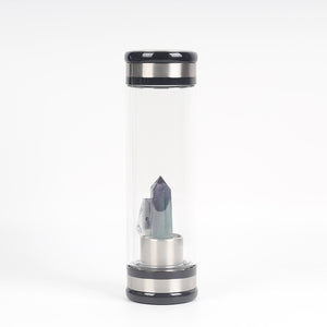 Water Bottle - Natural Quartz Crystal