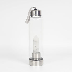 Water Bottle - Natural Quartz Crystal